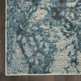 Nourison Maxell MAE08 Ivory/Teal Area Rug by Home Detail Image
