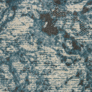 Nourison Maxell MAE08 Ivory/Teal Area Rug by Home Swatch Image