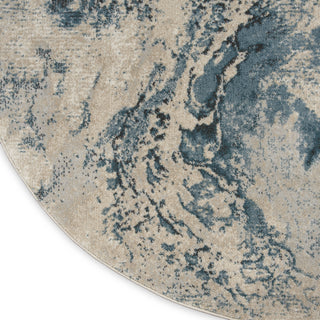 Nourison Maxell MAE08 Ivory/Teal Area Rug by Home Texture Image