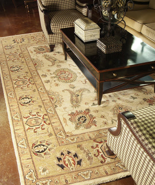 Loloi Majestic MM-02 Ivory/Gold Area Rug Room Scene Feature