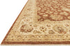 Loloi Majestic MM-07 Rust/Ivory Area Rug Corner