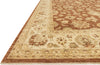 Loloi Majestic MM-07 Rust/Ivory Area Rug Corner Image