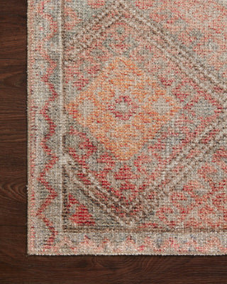Loloi Malik MAL-01 Dove/Sunset Area Rug by Justina Blakeney Corner Image