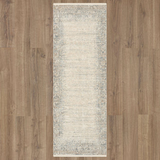 Karastan Solitude Mandawa Cream Dark Grey Area Rug 