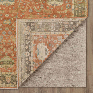 Karastan Sundar Mandir Rust Area Rug Back Image