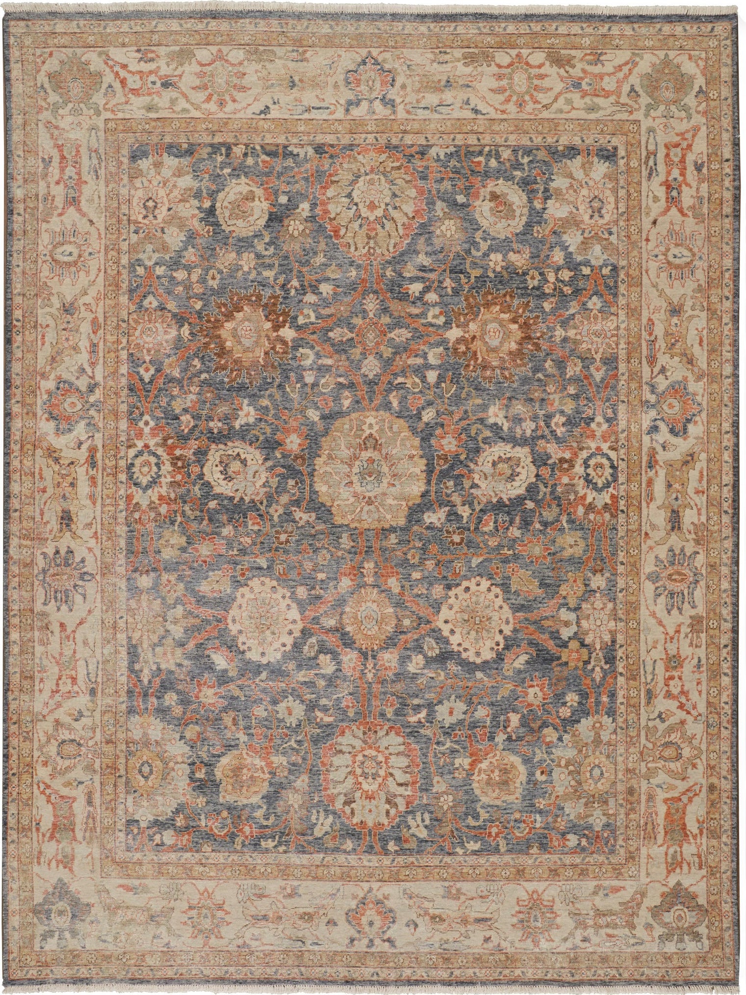 Havila Fine Rugs Mughal H1772 Blue/Gold Area Rug – Incredible Rugs and ...