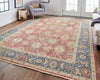 Havila Fine Rugs Mughal H1762 Red/Blue Area Rug Lifestyle Image Feature