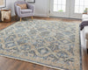 Havila Fine Rugs Mughal H1815 Blue Area Rug Lifestyle Image Feature