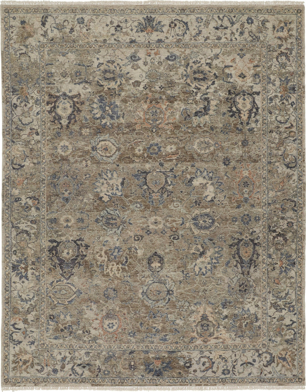Havila Fine Rugs Mughal H1819 Gray/Blue Area Rug Incredible Rugs and