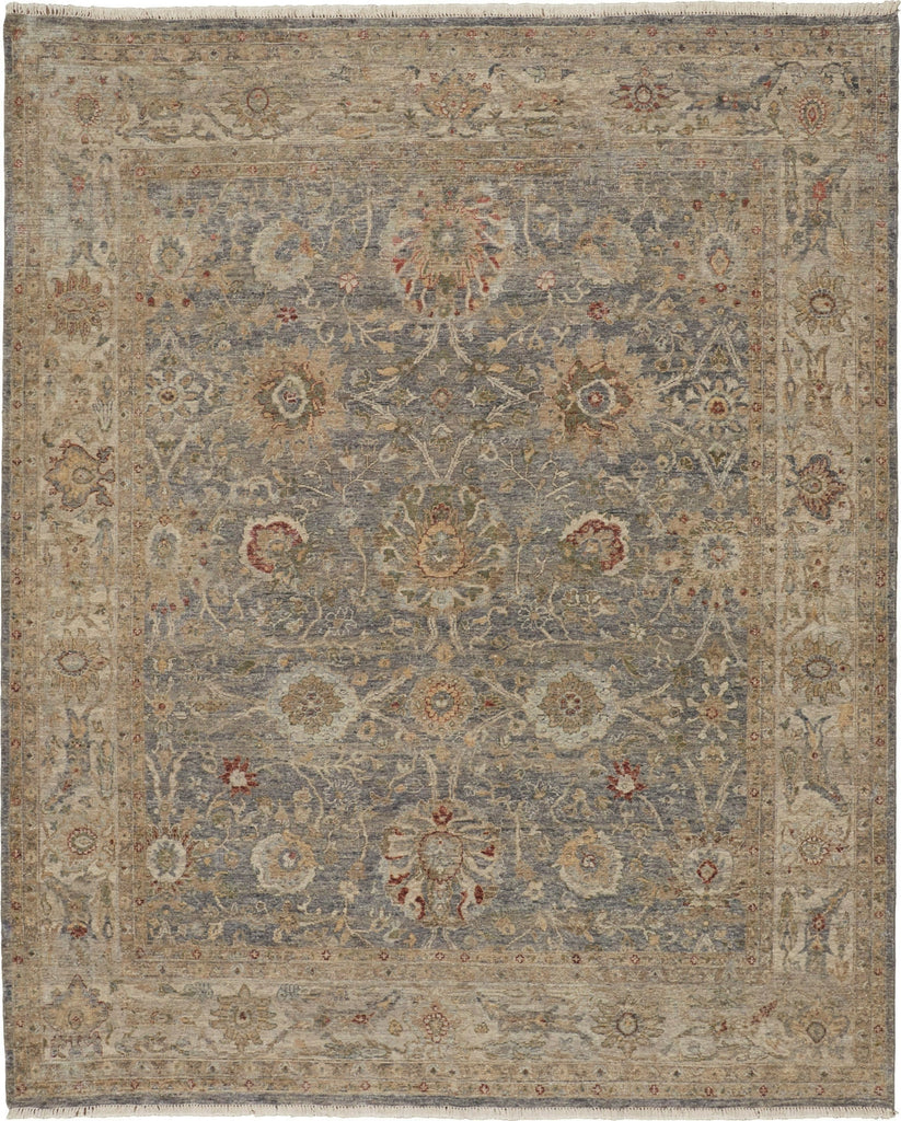 Havila Fine Rugs Mughal H1820 Blue/Silver Area Rug