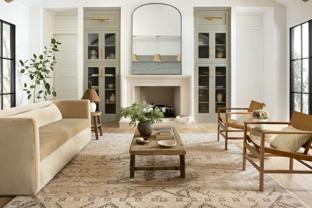 Loloi Marco MCO-01 Sand / Granite Area Rug Lifestyle Image Feature