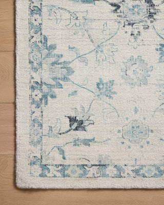 Loloi Marcella MAC-02 Blue / Ivory Area Rug Corner Image