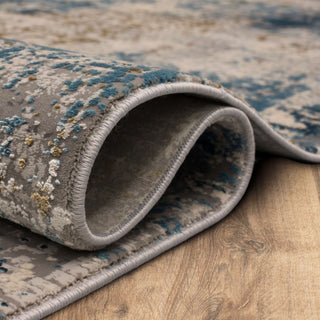 Karastan Tryst Marseille Blue Area Rug Detail Image