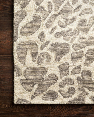 Loloi Masai MAS-02 Grey/Ivory Area Rug Corner Image