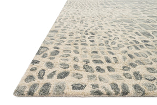 Loloi Masai MAS-03 Silver Grey/Ivory Area Rug Corner Image