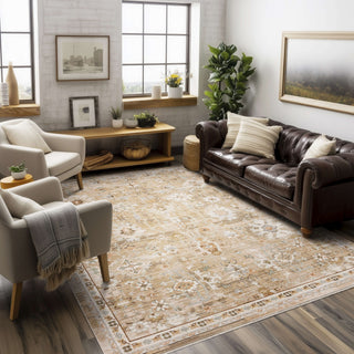 Karastan Persepolis Masiri Almond Area Rug Lifestyle Image Feature