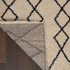 Nourison Martil MAT01 Ivory/Charcoal Area Rug Corner Image