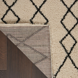 Nourison Martil MAT01 Ivory/Charcoal Area Rug Corner Image