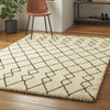 Nourison Martil MAT01 Ivory/Charcoal Area Rug Room Image Feature