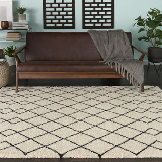 Nourison Martil MAT01 Ivory/Charcoal Area Rug Room Image Feature