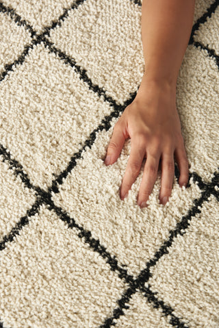 Nourison Martil MAT01 Ivory/Charcoal Area Rug Room Image Feature