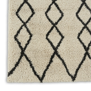 Nourison Martil MAT01 Ivory/Charcoal Area Rug Texture Image