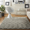 Nourison Martil MAT01 Silver Area Rug Corner Image