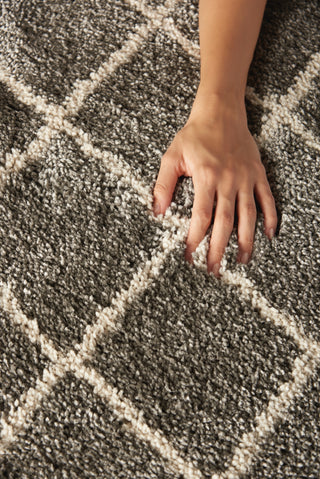 Nourison Martil MAT01 Silver Area Rug Room Image Feature