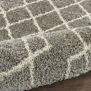 Nourison Martil MAT01 Silver Area Rug Corner Image