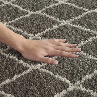 Nourison Martil MAT01 Silver Area Rug Room Image Feature