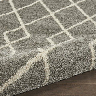 Nourison Martil MAT01 Silver Area Rug Corner Image