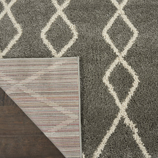 Nourison Martil MAT01 Silver Area Rug Corner Image