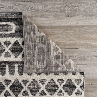 LR Home Matrix 81175 Titanium/Garden Area Rug Corner Image