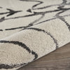LR Home Matrix 81200 White/Black Area Rug Pile Image