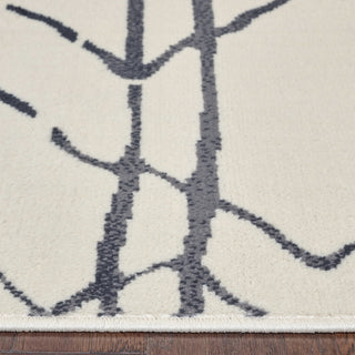 LR Home Matrix 81200 White/Black Area Rug Lifestyle Image Feature