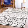 LR Home Matrix 81200 White/Black Area Rug Lifestyle Image Feature