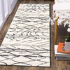 LR Home Matrix 81200 White/Black Area Rug Lifestyle Image Feature