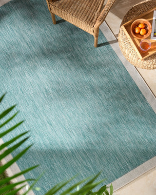 Livabliss Miami Beach MBH-2303 Aqua Area Rug Room Scene