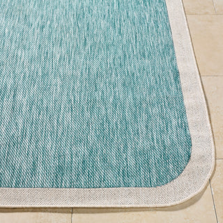 Livabliss Miami Beach MBH-2303 Aqua Area Rug Angle