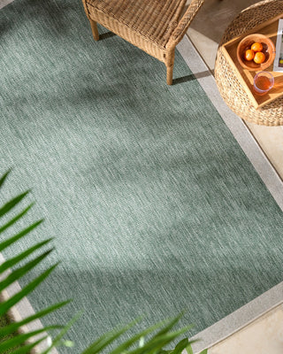 Livabliss Miami Beach MBH-2304 Medium Green Area Rug Room Scene