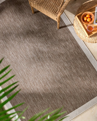 Livabliss Miami Beach MBH-2307 Dark Brown Area Rug Room Scene