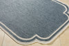 Livabliss Miami Beach MBH-2308 Blue Area Rug Corner Shot