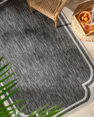 Livabliss Miami Beach MBH-2309 Black Area Rug Room Scene