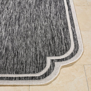 Livabliss Miami Beach MBH-2309 Black Area Rug Angle