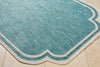 Livabliss Miami Beach MBH-2311 Aqua Area Rug Corner Shot
