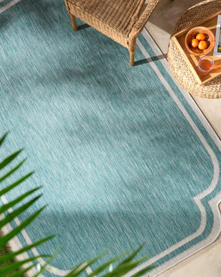 Livabliss Miami Beach MBH-2311 Aqua Area Rug Room Scene