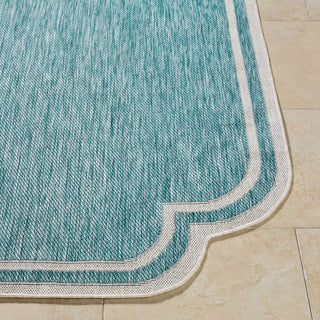 Livabliss Miami Beach MBH-2311 Aqua Area Rug Angle