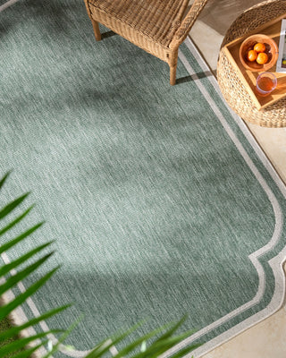 Livabliss Miami Beach MBH-2312 Medium Green Area Rug Room Scene