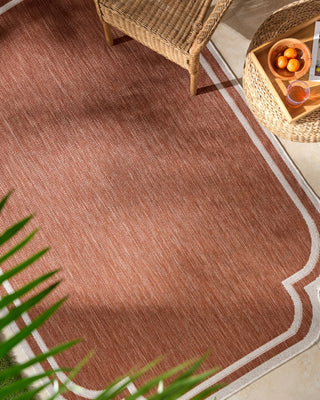 Livabliss Miami Beach MBH-2313 Burnt Orange Area Rug Room Scene