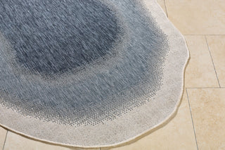 Livabliss Miami Beach MBH-2315 Blue Area Rug Corner Shot